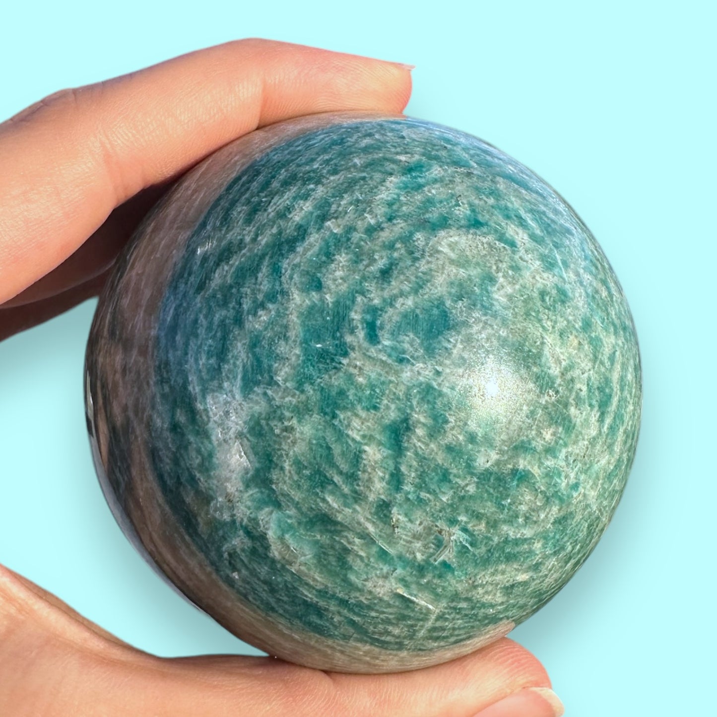 Amazonite Crystal Sphere