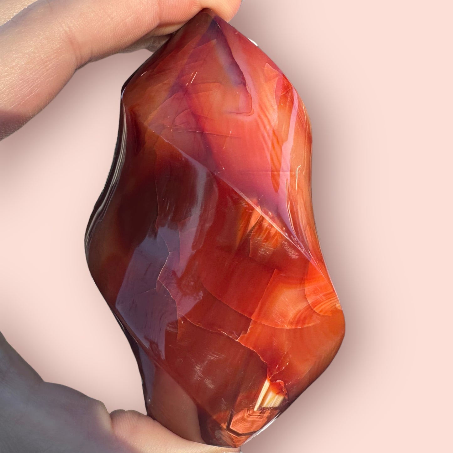 Carnelian Agate Crystal Flame