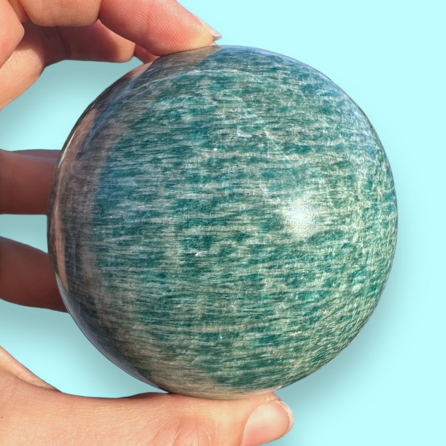 Amazonite Crystal Sphere