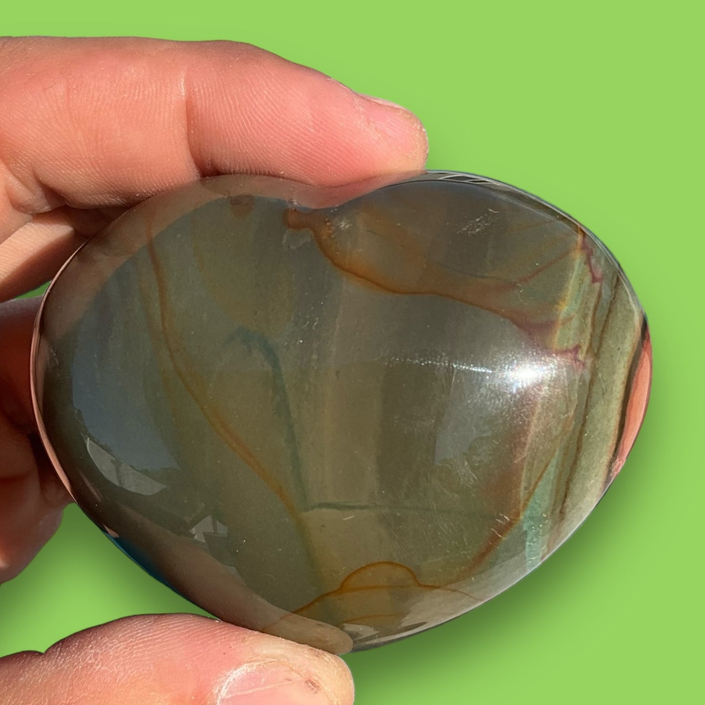 Polychrome Jasper Heart