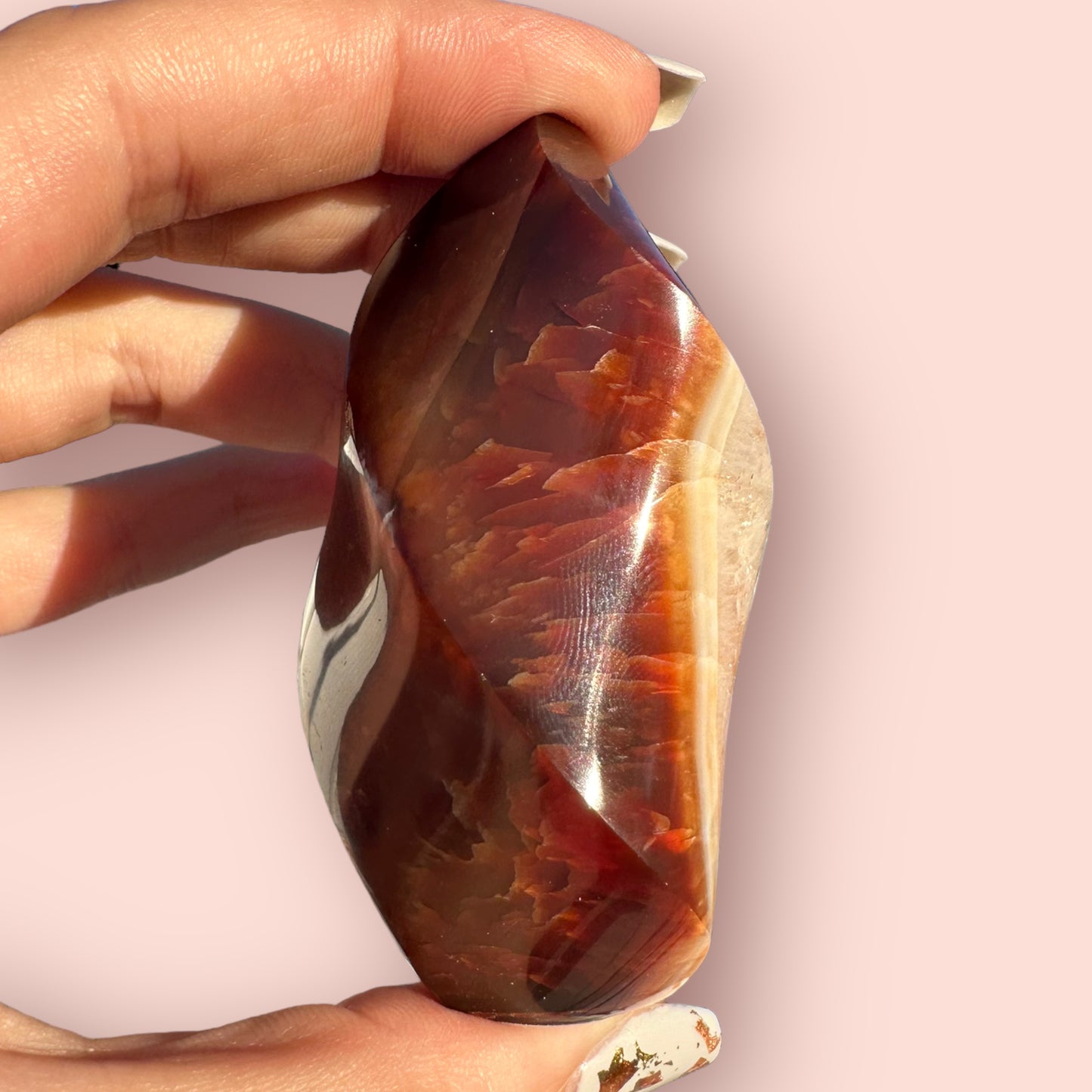 Carnelian Agate Flame