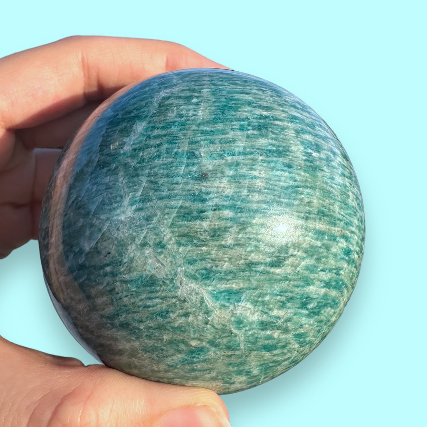 Amazonite Crystal Sphere