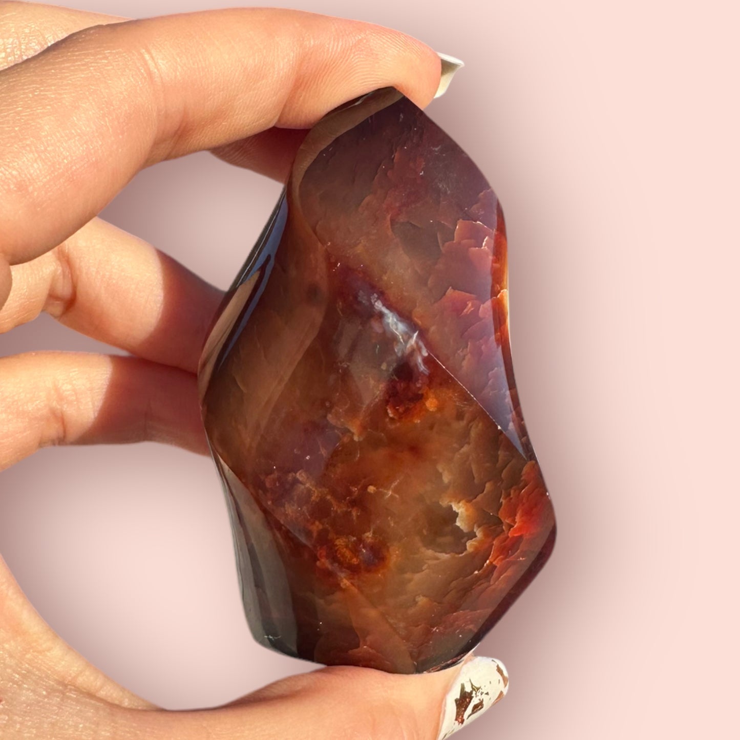 Carnelian Agate Flame