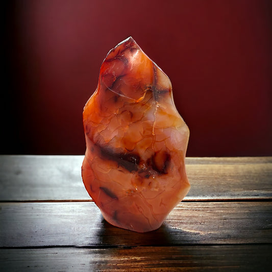 Carnelian Agate Flame Crystal