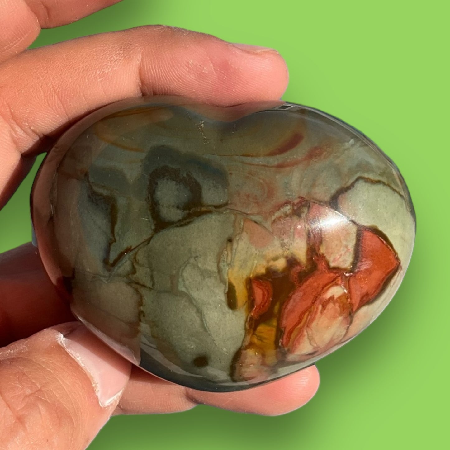 Polychrome Jasper Heart