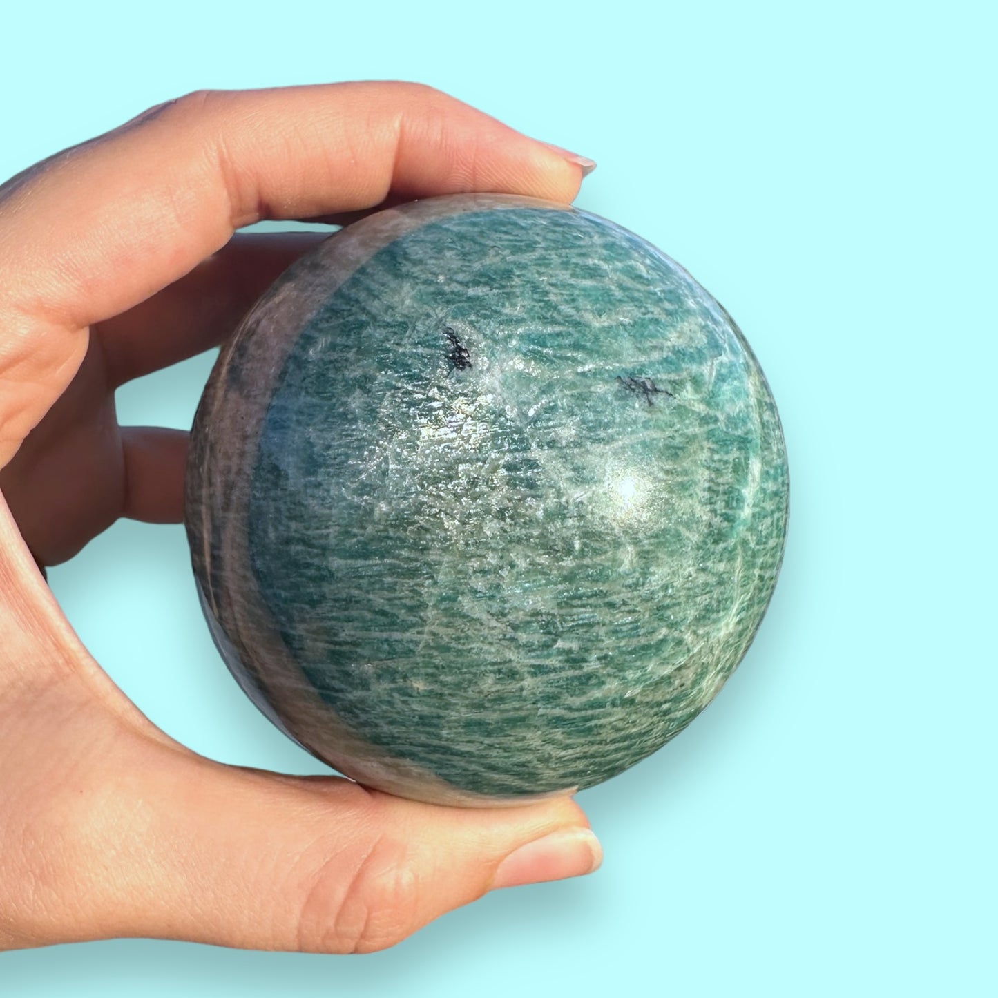 Amazonite Crystal Sphere