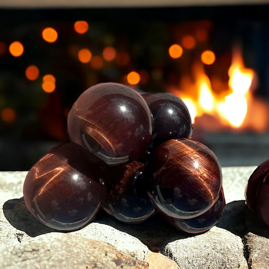 Red Tigers Eye Crystal Sphere