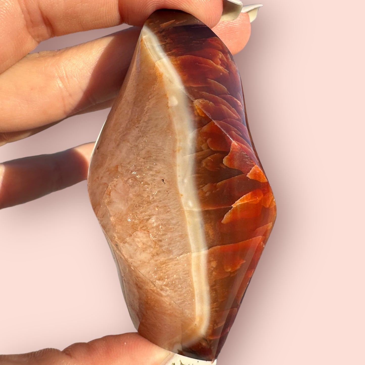 Carnelian Agate Flame