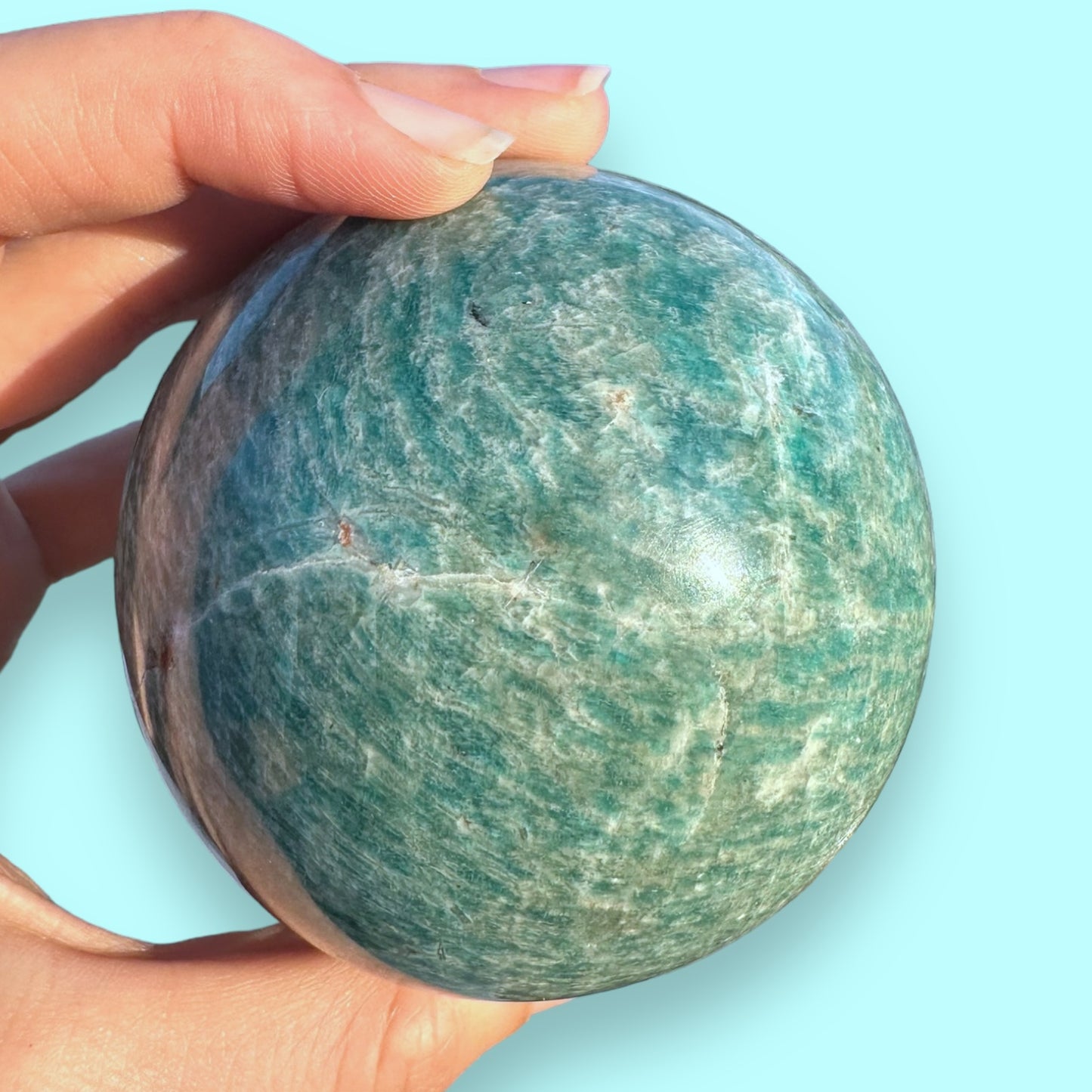 Amazonite Crystal Sphere