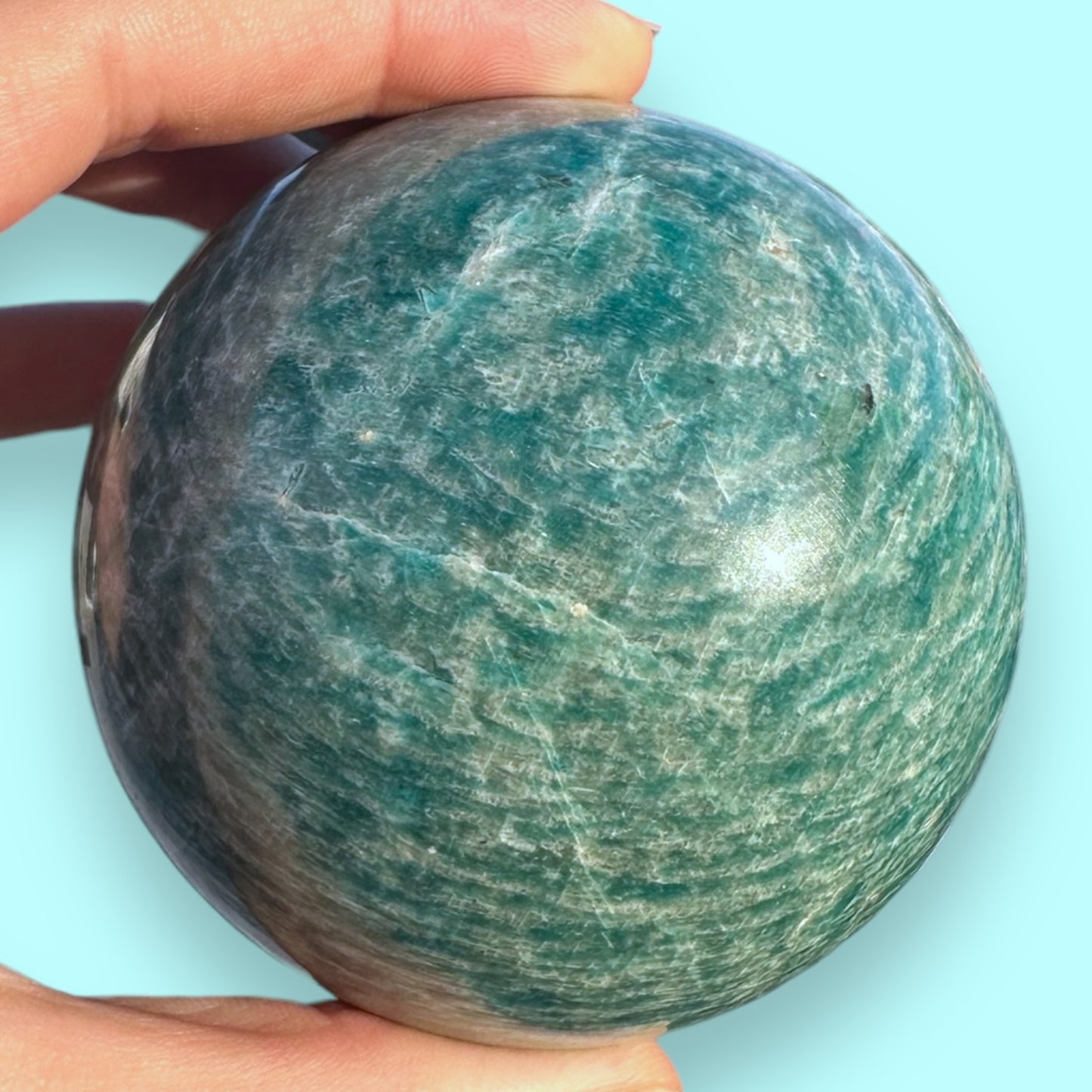 Amazonite Crystal Sphere