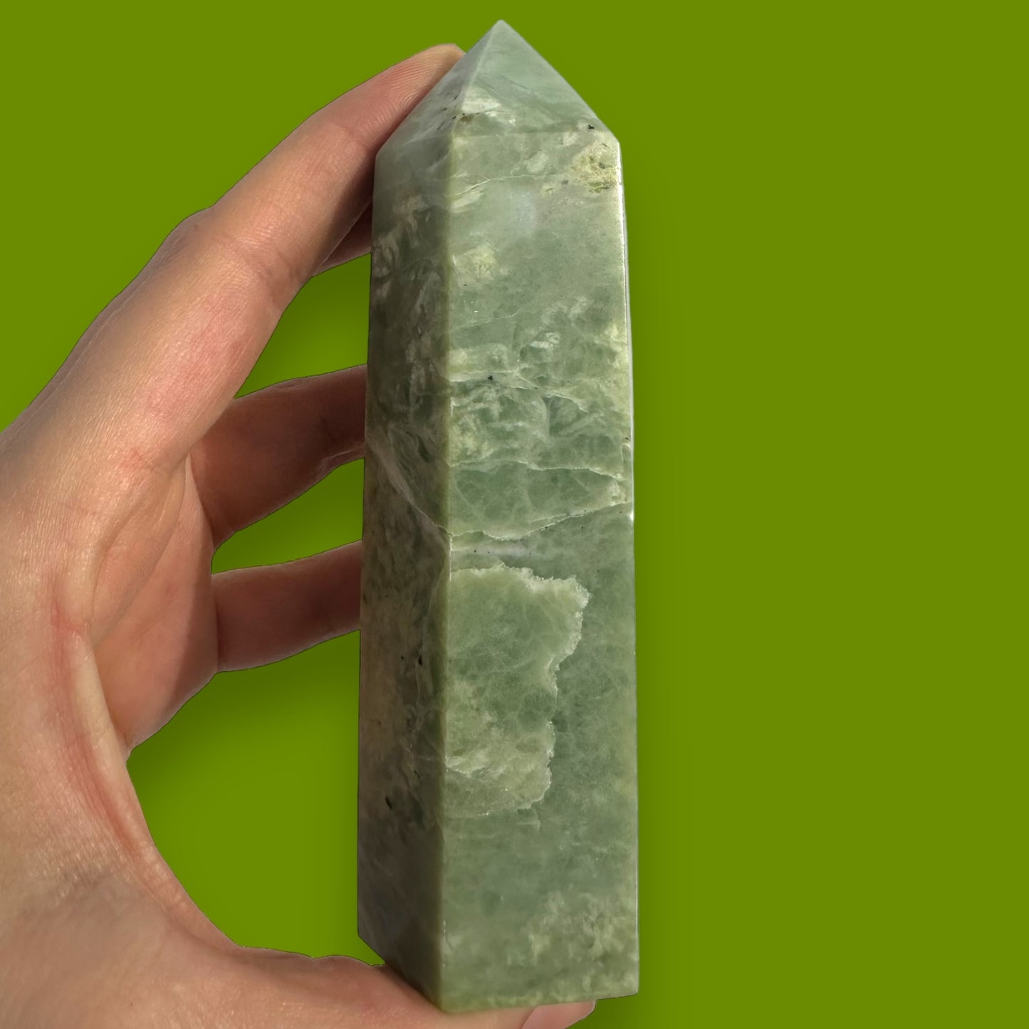 Green Jade Crystal Tower