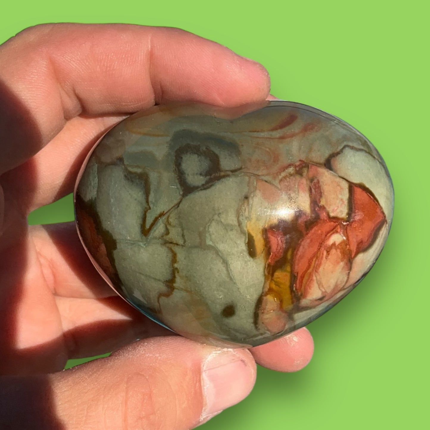 Polychrome Jasper Heart