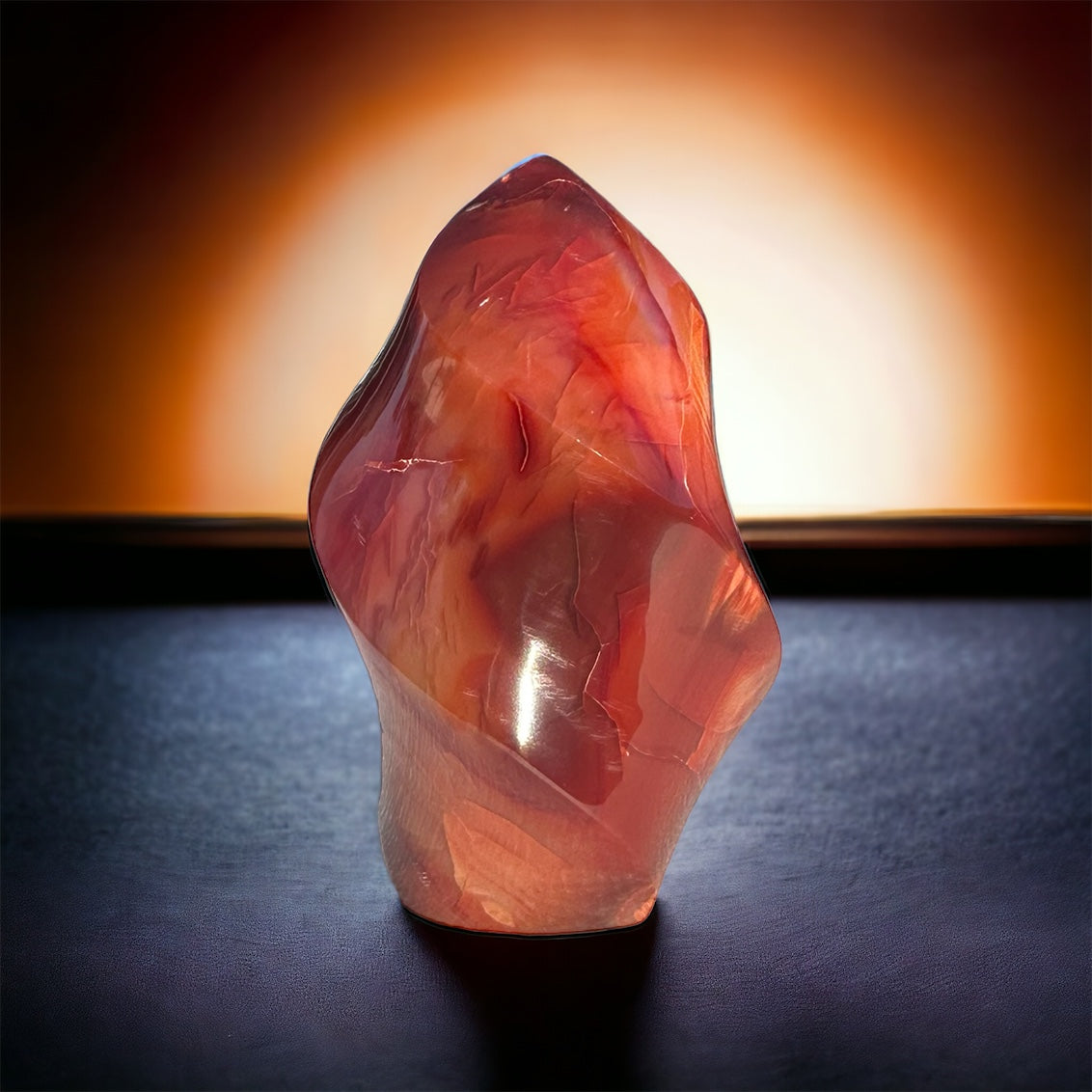 Carnelian Agate Crystal Flame