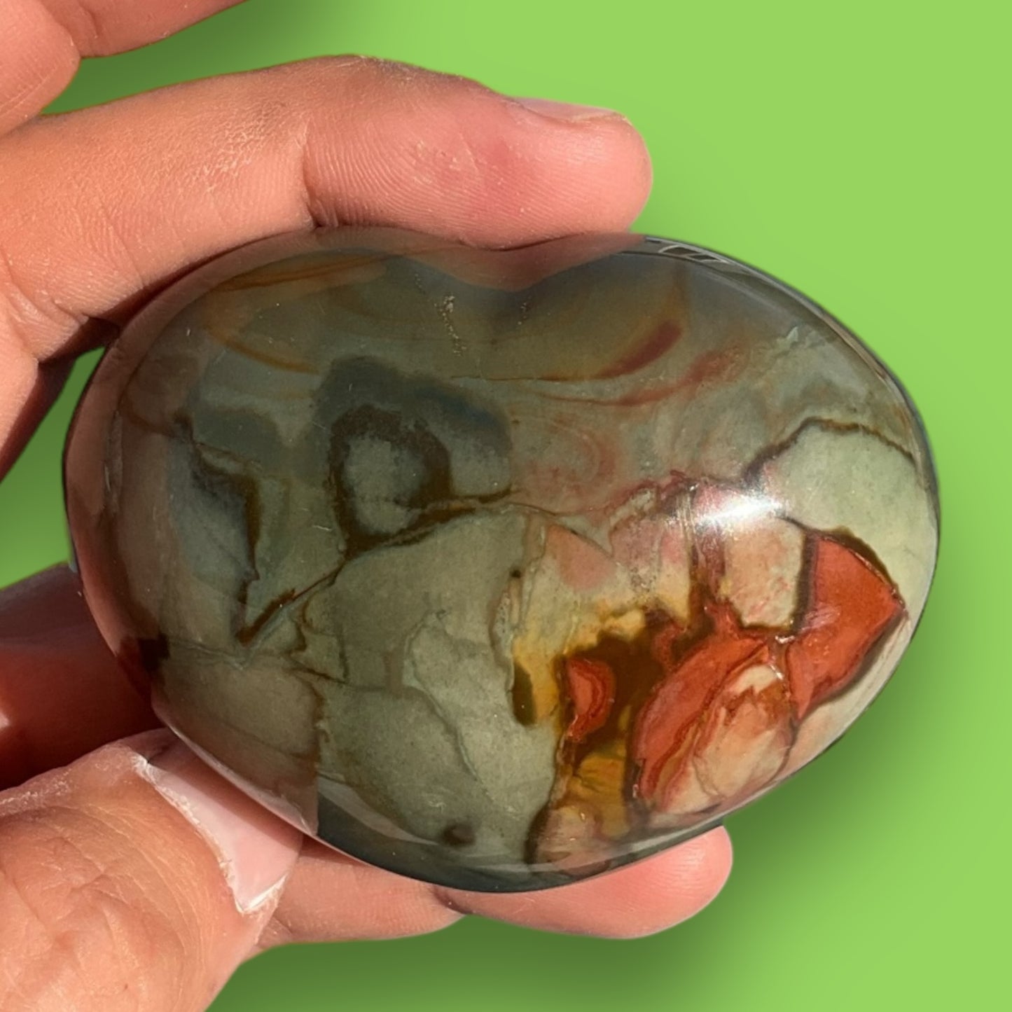 Polychrome Jasper Heart