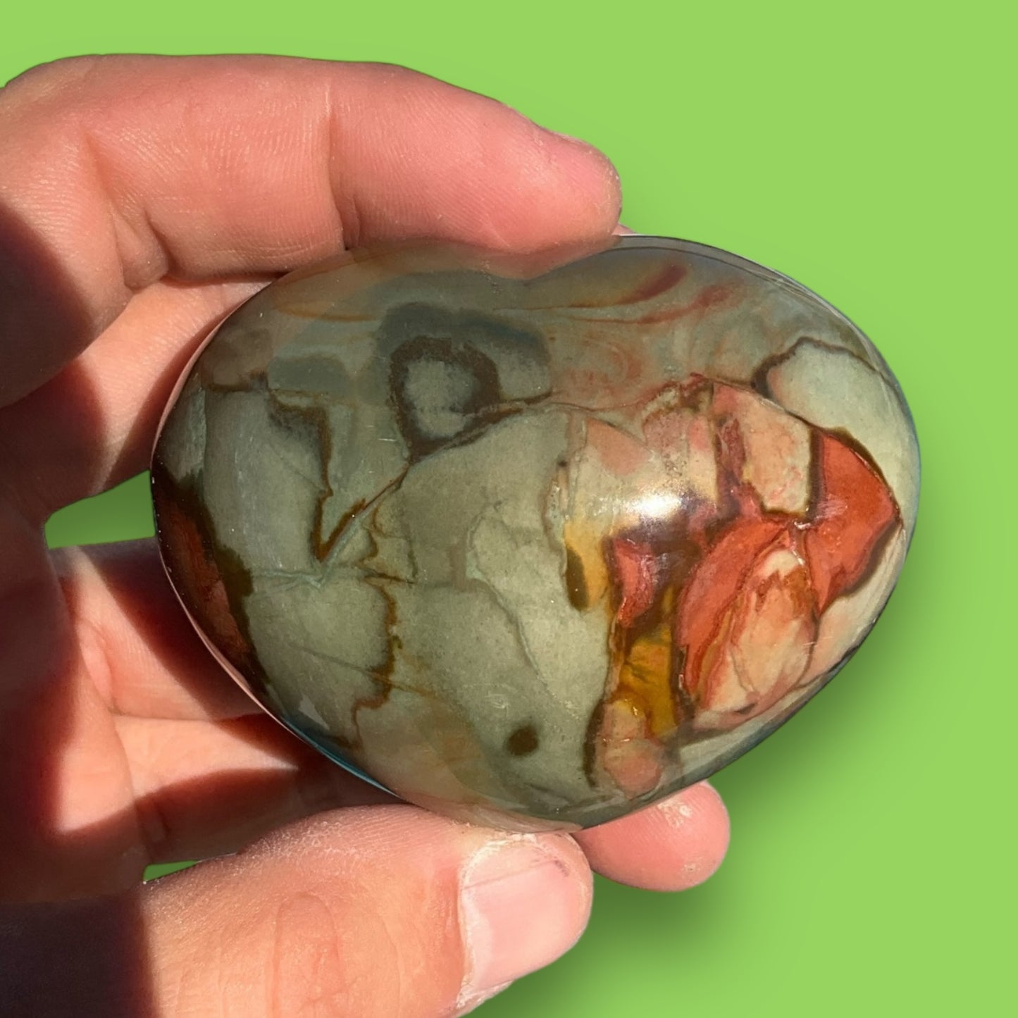 Polychrome Jasper Heart