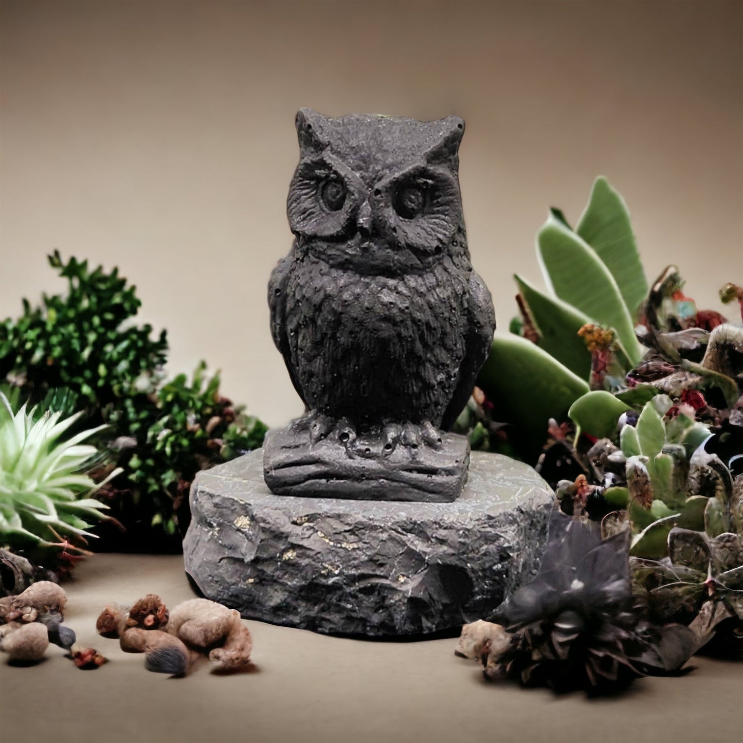 Shungite Figurine - Owl - EMF Protection