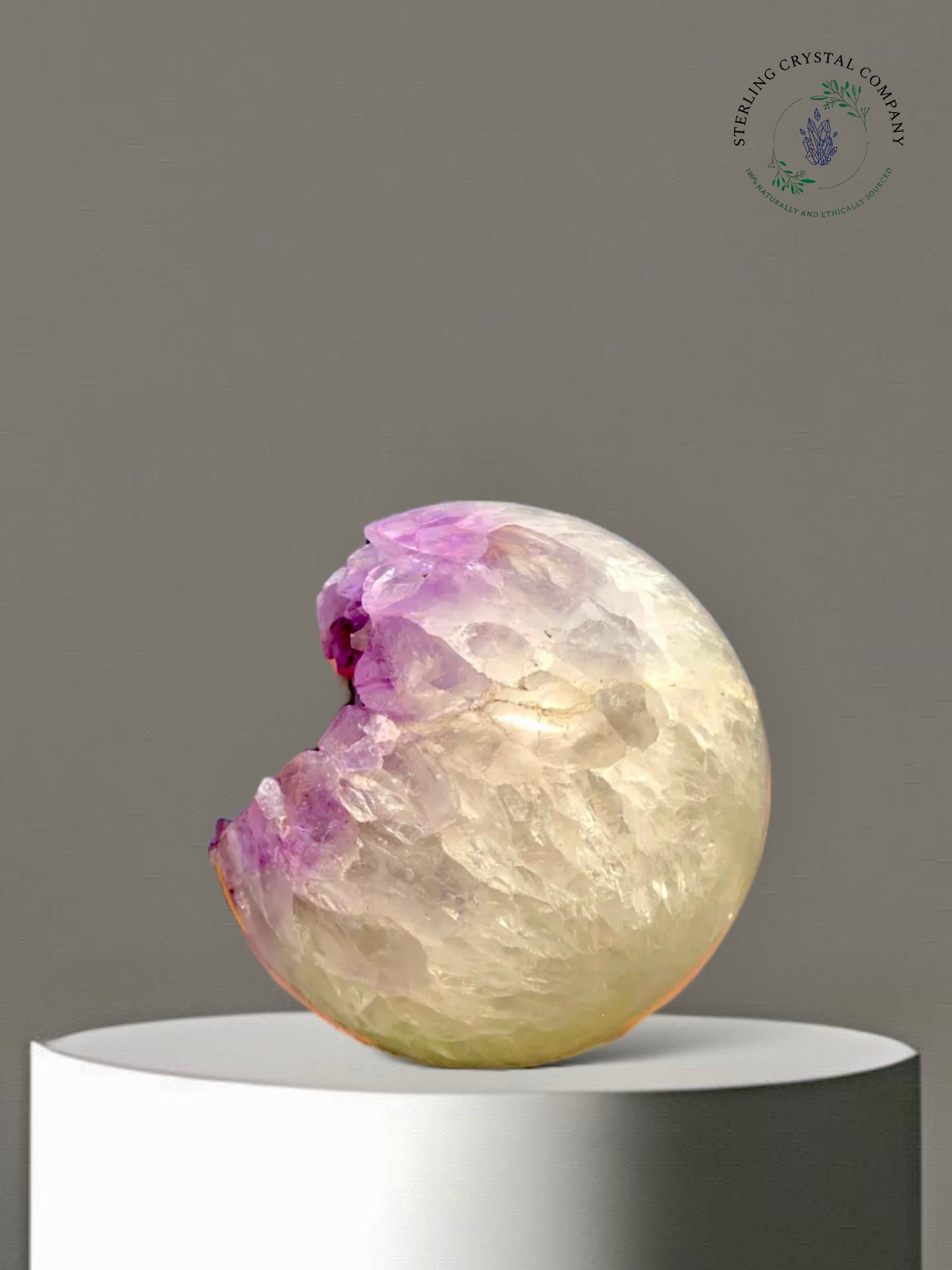 Amethyst Geode Sphere - 7lb. - Large